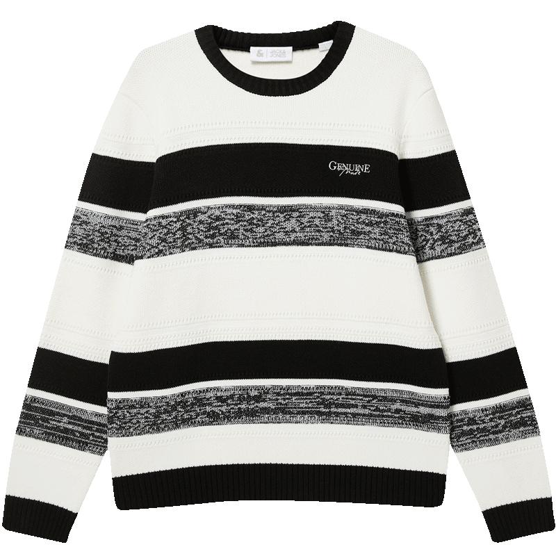 

JACK&JONES Men s Striped Knit Sweater M