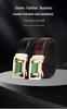 Men's Crocodile Pattern Jade Imitation Leather Belt with Rhinestone Buckle