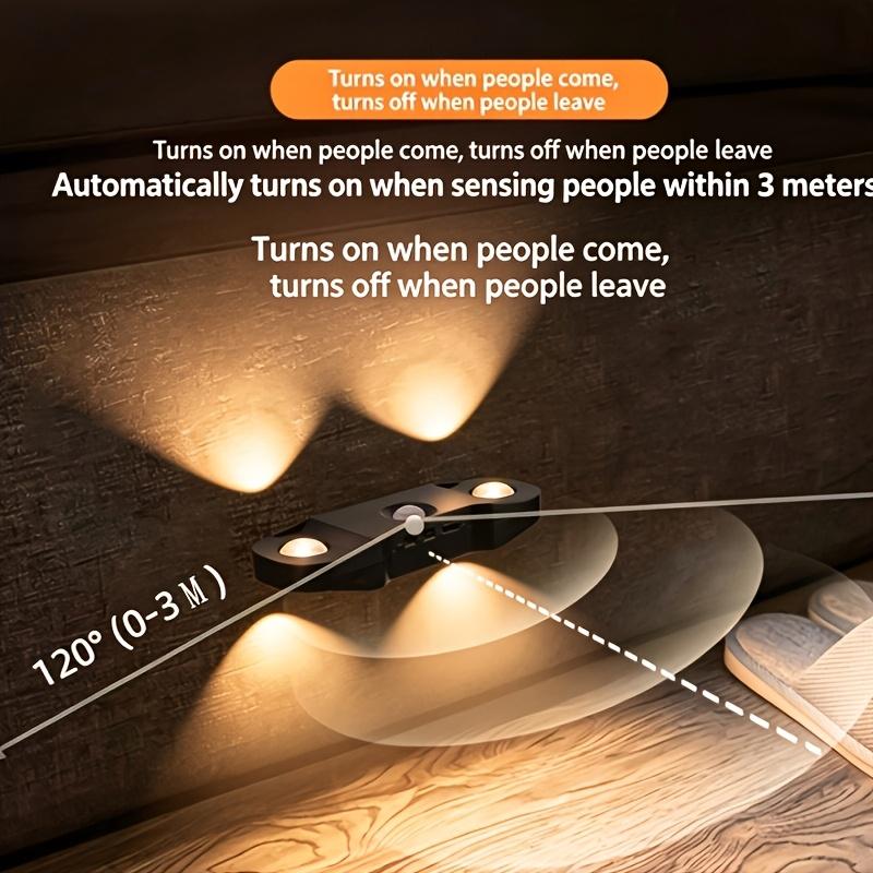 Smart PIR Motion Sensor LED Night Light Wireless Magnetic Cat Eye Hill Wall Lamp