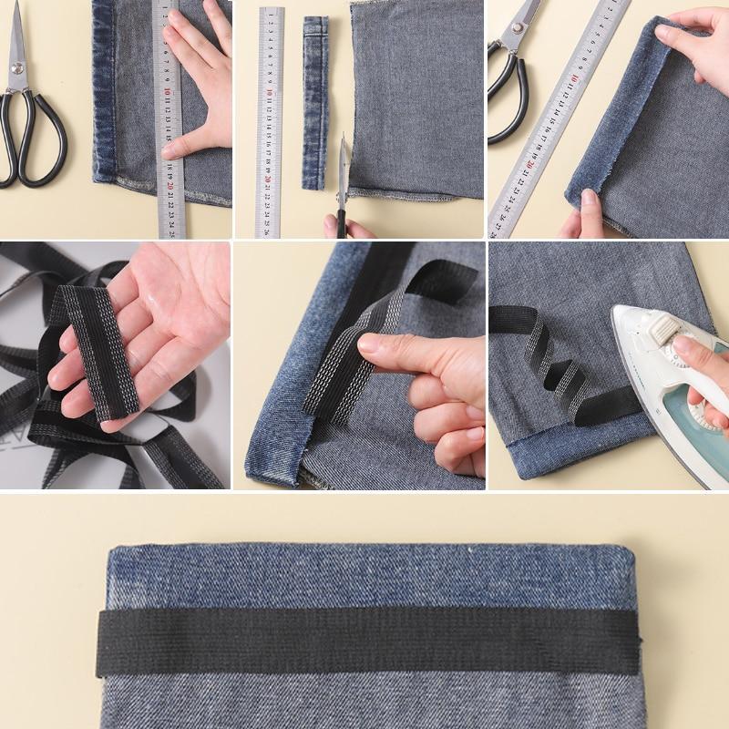 2.5CM Self-Adhesive Pants Hem Tape DIY Iron On Pants Edge Shorten Repair For Jeans Clothing Apparel Multiple Lengths