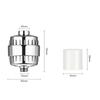 15/20 stages high output shower water filter to Remove Heavy Metals Chlorine Fluoride Filtered Soften Hard Water for Shower Head