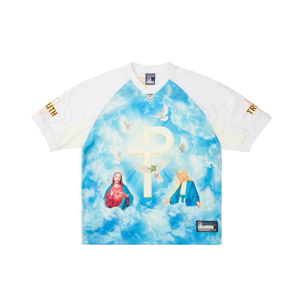 Palace 1 Truth Jersey White Unisex Tops P28ES077