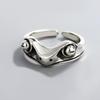 Retro Silver-Plated Frog Toad Ring - Punk Dark Style with Unique Design
