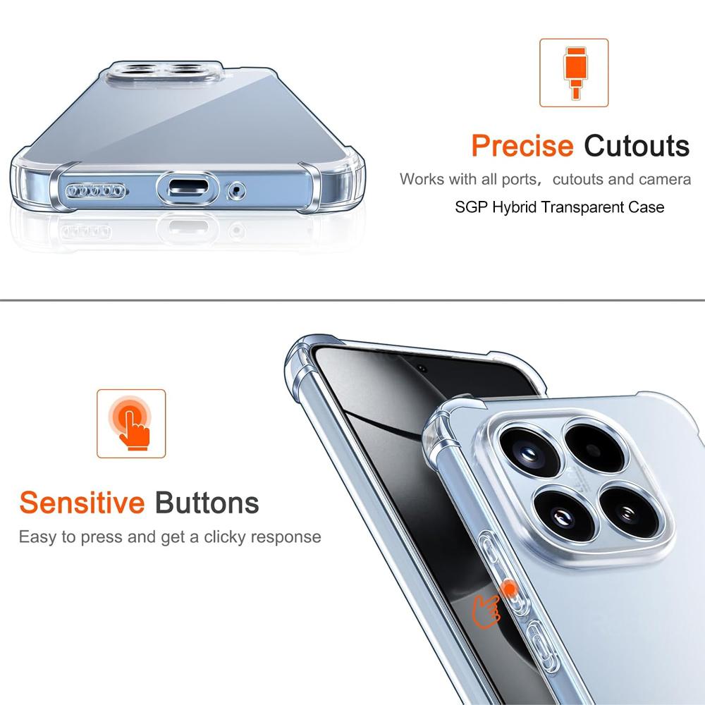 Klare Handyhülle Für Xiaomi 15T Pro Transparent Kamera Schutz Rückseite Auf Für Xiaomi 15T 5G Global Weiches TPU Schutzhüllen