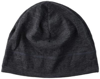 Buff Merino Lightweight Knit Natural 213501 Solid Grey Beanie, Hat, Material, Odor-Resistant, Moisture-Wicking,