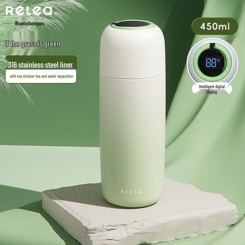 RELEA Smart LED Temperature Display Insulated Mug