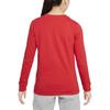 Nike Long-Sleeve T-Shirt With Letter Print Kids Tops Red FN9636-657