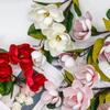 Künstlicher Yulan-Blumenstrauß mit langem Stiel, künstliches Blumenarrangement für Vase, Blumendekoration für Zuhause