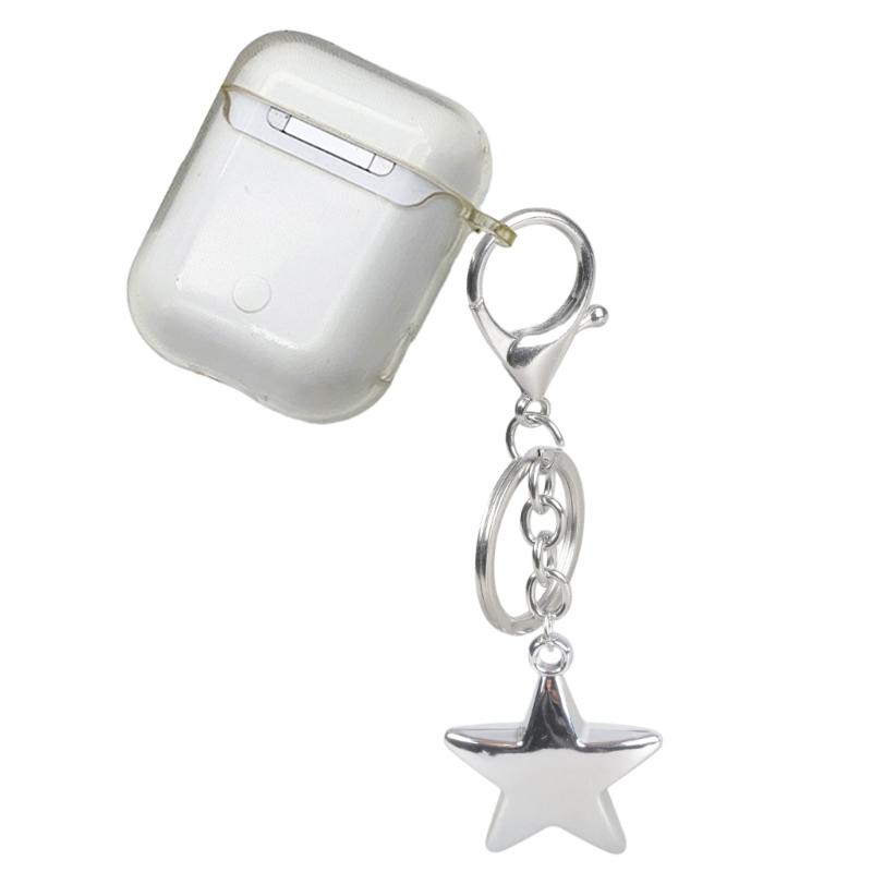 Cute Heart/Star Pendant Pendant Keychain Stylish Keyring for Women Girls Bag Charm Elegant Purse Backpack Accessory