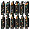 Random Mix Styles 12PCS Magic Scratching Bookmark Colorful Scratch Paper DIY Stationery Festival Party Favors Game Prop Gift ZYF
