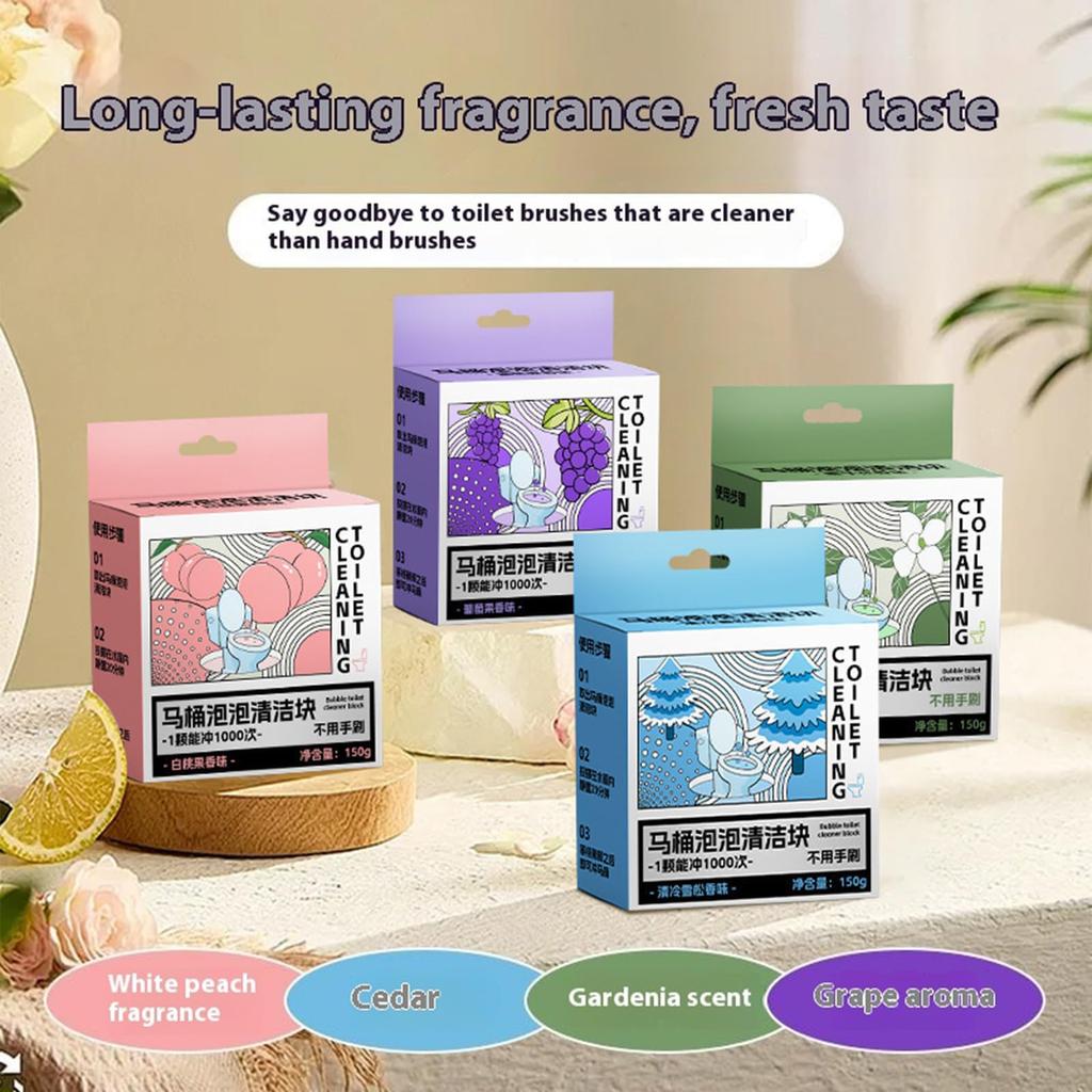 Toilet Cleaning Spirit Automatic Toilet Cleaning Stick Blue Bubble Cleaning Block