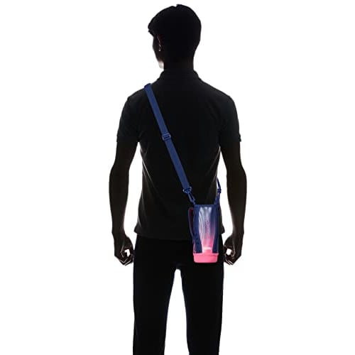 Thermos Replacement Sports Bottle FHT-1001F with Handy Pouch, Navy Pink (NV-P)