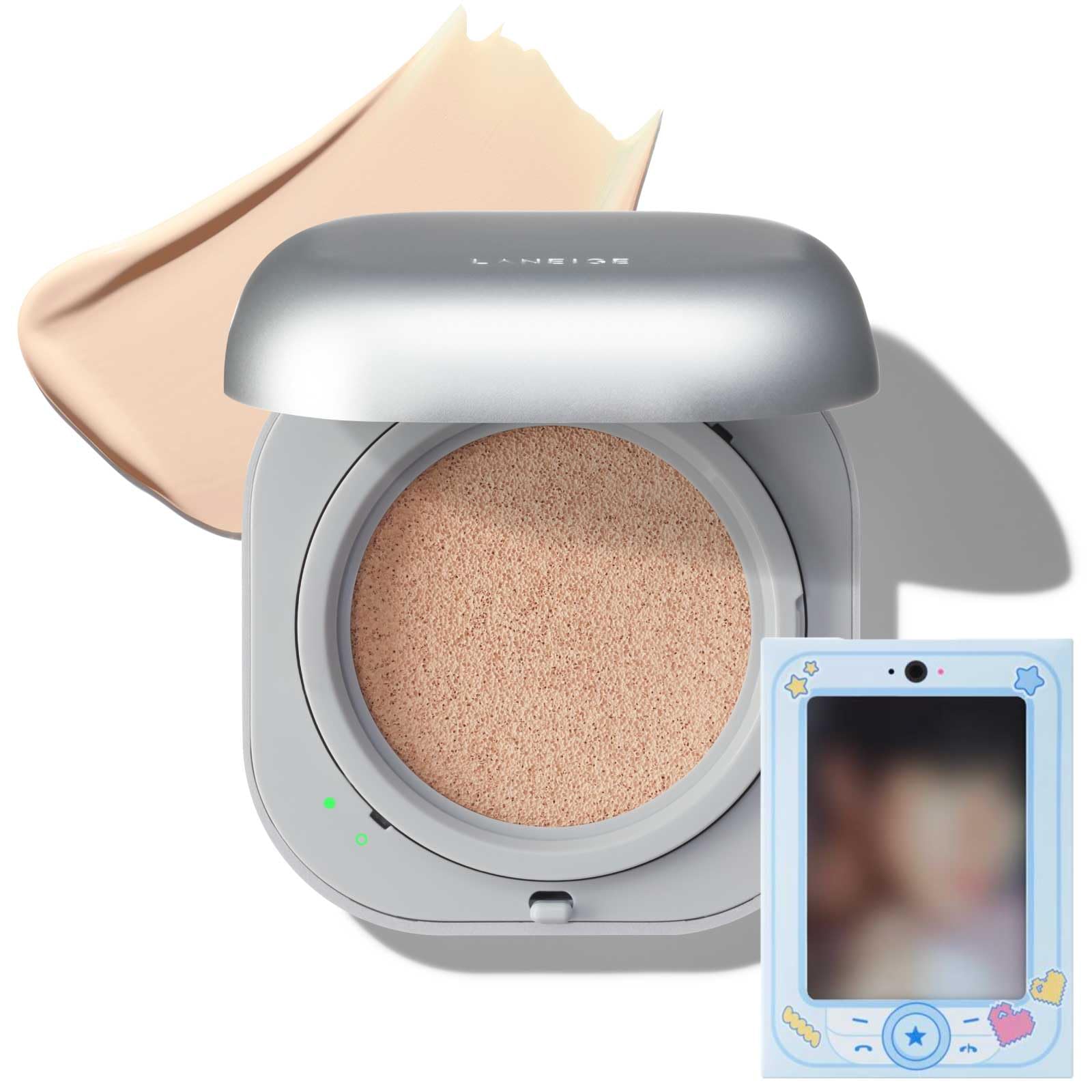 [Photobook Included] Laneige Neo Cushion The Matte 17N Neutral Vanilla Foundation - Cushion Foundation, Semi-Matte, Sunscreen, Korean Cosmetics
