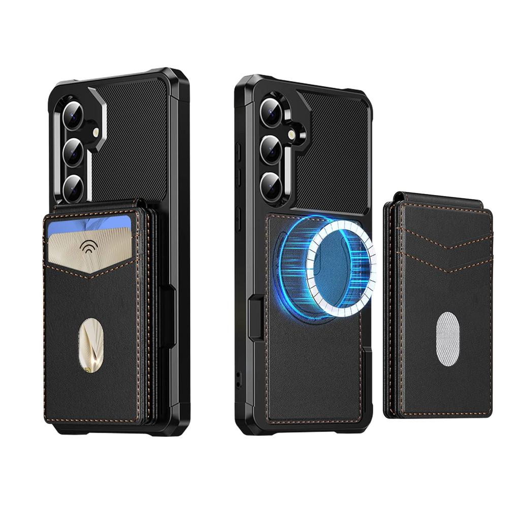 Detachable Wallet Case for Samsung Galaxy A17 A36 A26 A55 A25 5G A15 A05 A34 A73 A53, Magnetic Shockproof Flip Card Holder Cover