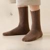 Autumn and Winter Thickened Men's Solid Color Loop Warm Mid-calf Socks, Loose-fitting Socks, Men's Thickened Towel Snow Socks, Floor Socks