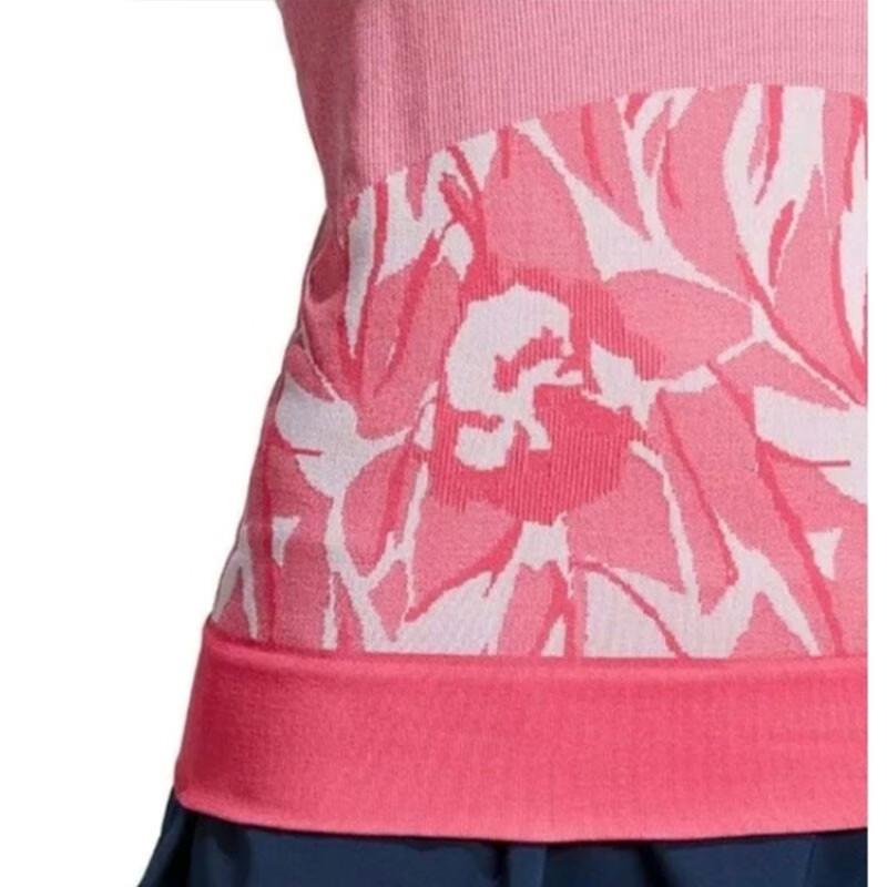 Adidas Color Block Printed Breathable Sports Tank Top Women Tops Pink DP0257