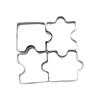 Puzzle 4Pcs Decorating Cookies Cutter Cake Mould Jigsaw Stainless Steel Tool