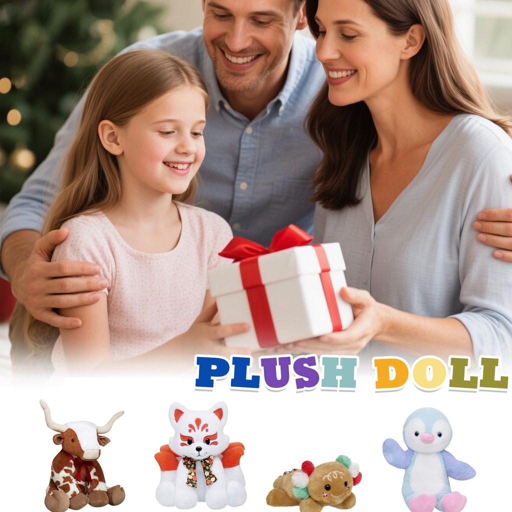 Plush Doll, Toy Gift, Cartoon , Children's Rag Doll, Children's Gift Pillow