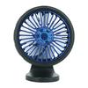 Car Multi-function Electric Fan Car Air Outlet Center Console Large Wind Mute Mini Fan Home Car Fan Dual-use