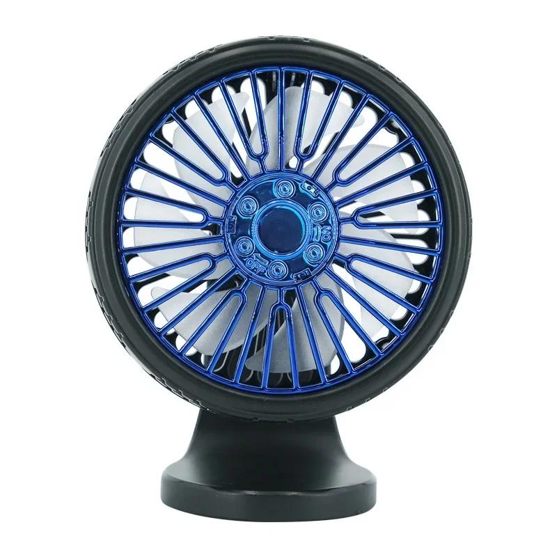 Car Multi-function Electric Fan Car Air Outlet Center Console Large Wind Mute Mini Fan Home Car Fan Dual-use