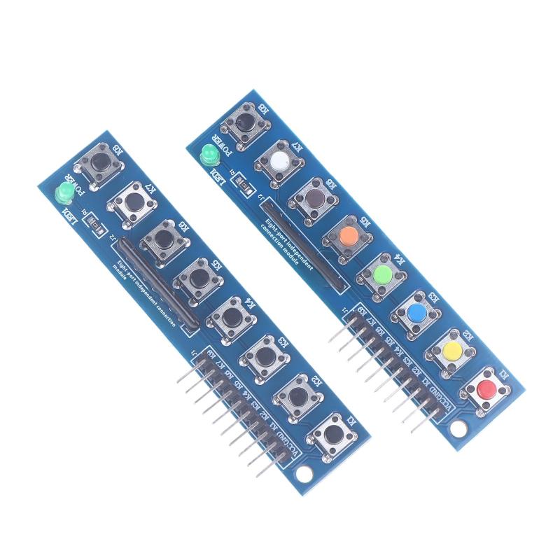 8 Nezávislých Tlačidlový Dotykový Modul s LED Indikátorom Klávesnicový Modul Klávesnicový Modul Pre Arduino Arm