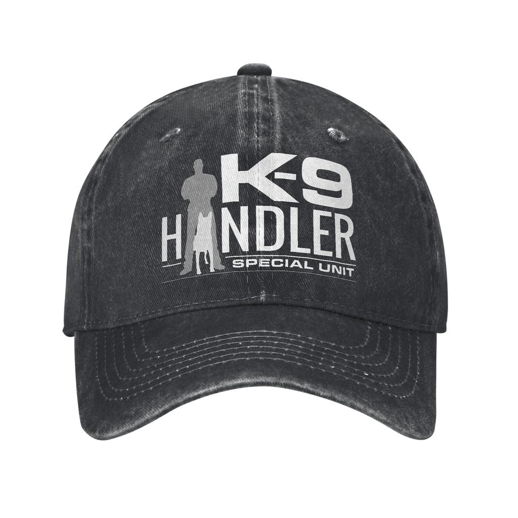 K9-Unit-Malinois-Team Handler Baseball Caps Vintage Distressed Washed Tactical Police Dog Squad Snapback Hat Outdoor Adjustable