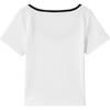 Levis Versatile Comfortable Slim Fit Short Sleeve Ribbed Round Neck T-Shirt Women Tops 003SM-0002