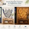 Ocean Inspired Backdrop Fishing Net Wall Decoration, Lighted Coastal Art, Light-Up Decorative Theme Room Decorations Netting Hanging for Beach