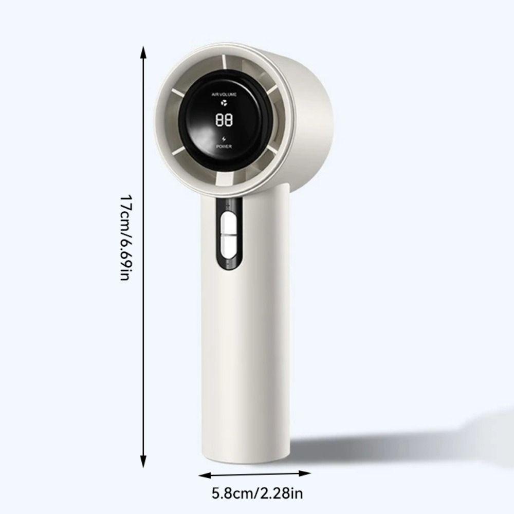 Adjustable Handheld Fan 100 Winds Speeds Cooling Fan New Mini Turbo Fan  Camping