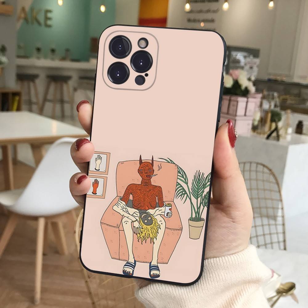Polly Nor Print Handyhülle für iPhone 16 15 14 13 12 11 17 Pro Max Plus Rückseitenhüllen