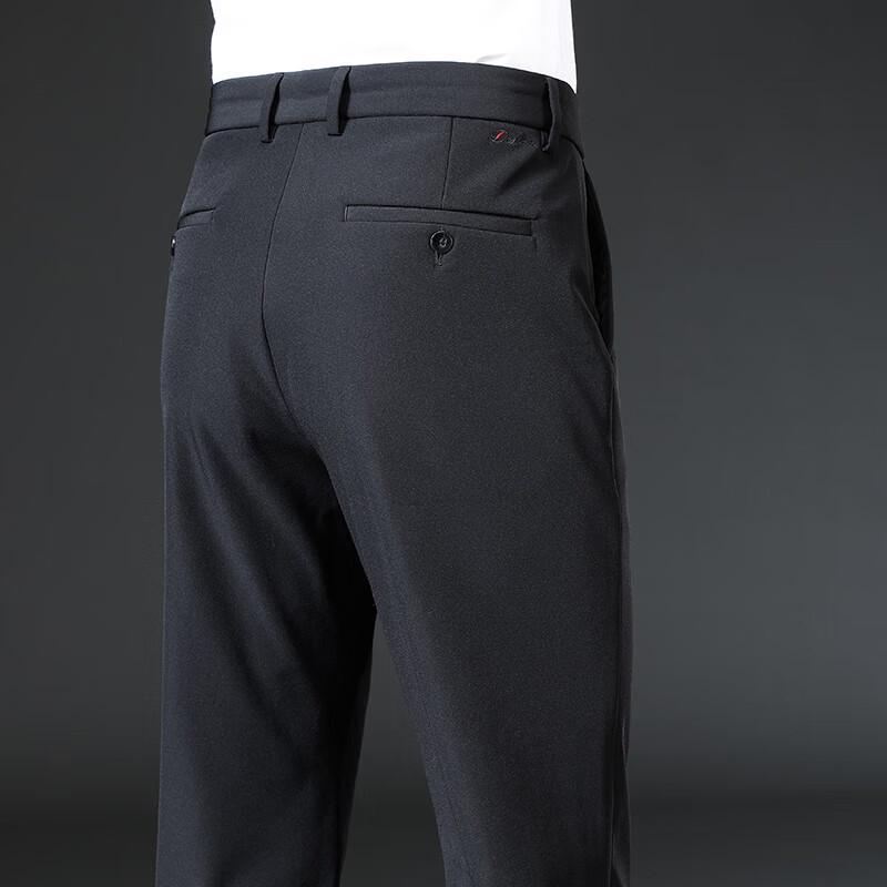 Fengxun Men's Plush Lined Straight Leg Winter Pants