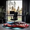 Racing Printed Round Rug Carpet Chair Rug Area Rug Entryway Doormats,for Office Chair Living Room Bedroom Kitchen Room.