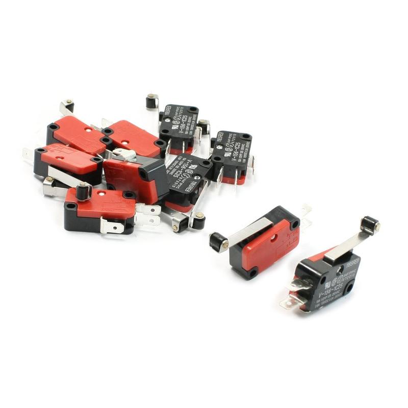In stock 10 Pcs Micro Limit Switch Long Hinge Roller Lever Arm Snap Action LOT