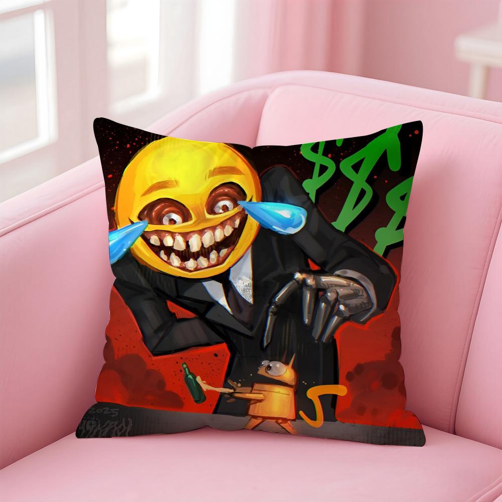Horrible Games RREPOS Cushion Cover Pillowcase Short Plush Invisible Zipper Room Sofa Cushion Cover