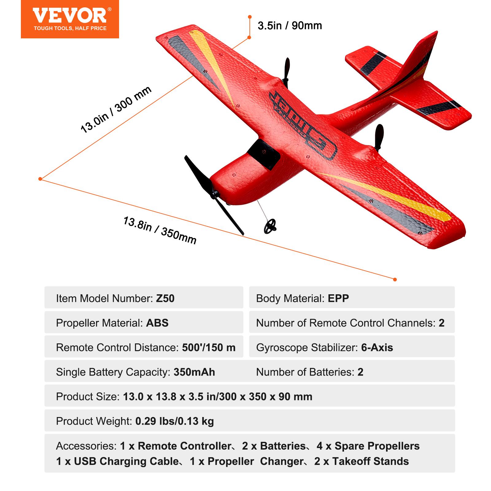 

SucceBuy Z50 RC Plane 2.4G 2CH Remote Control Fighter Fixed Wingspan Glider with 6-Axis Outdoor RC Warbird Airplane Toys Gifts червоний