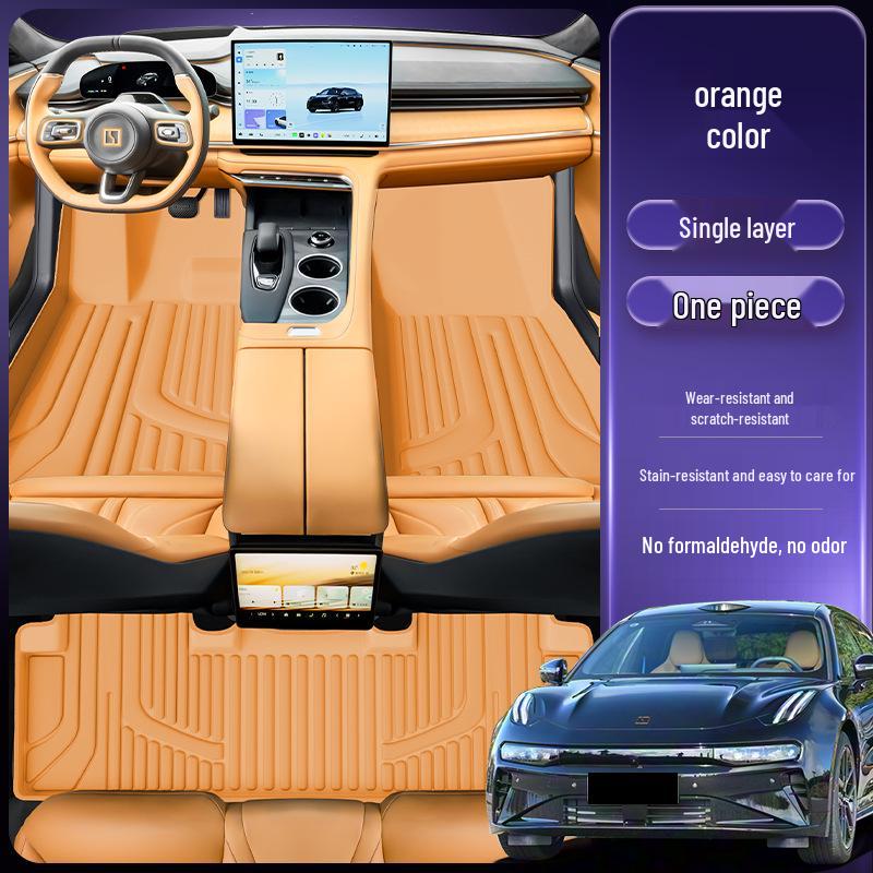 Eco-Friendly Double-Layer Waterproof Dustproof Foot Mats for Zeekr 001 Car Interior