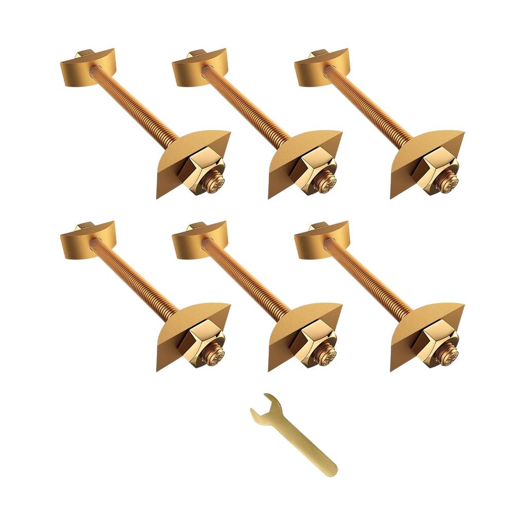 Möbelbefestigungsverbinder Einfach zu installieren mit Schraubenschlüssel Arbeitsplattenverbinder Schrauben für Bettgestelle Tische Metzgerblöcke