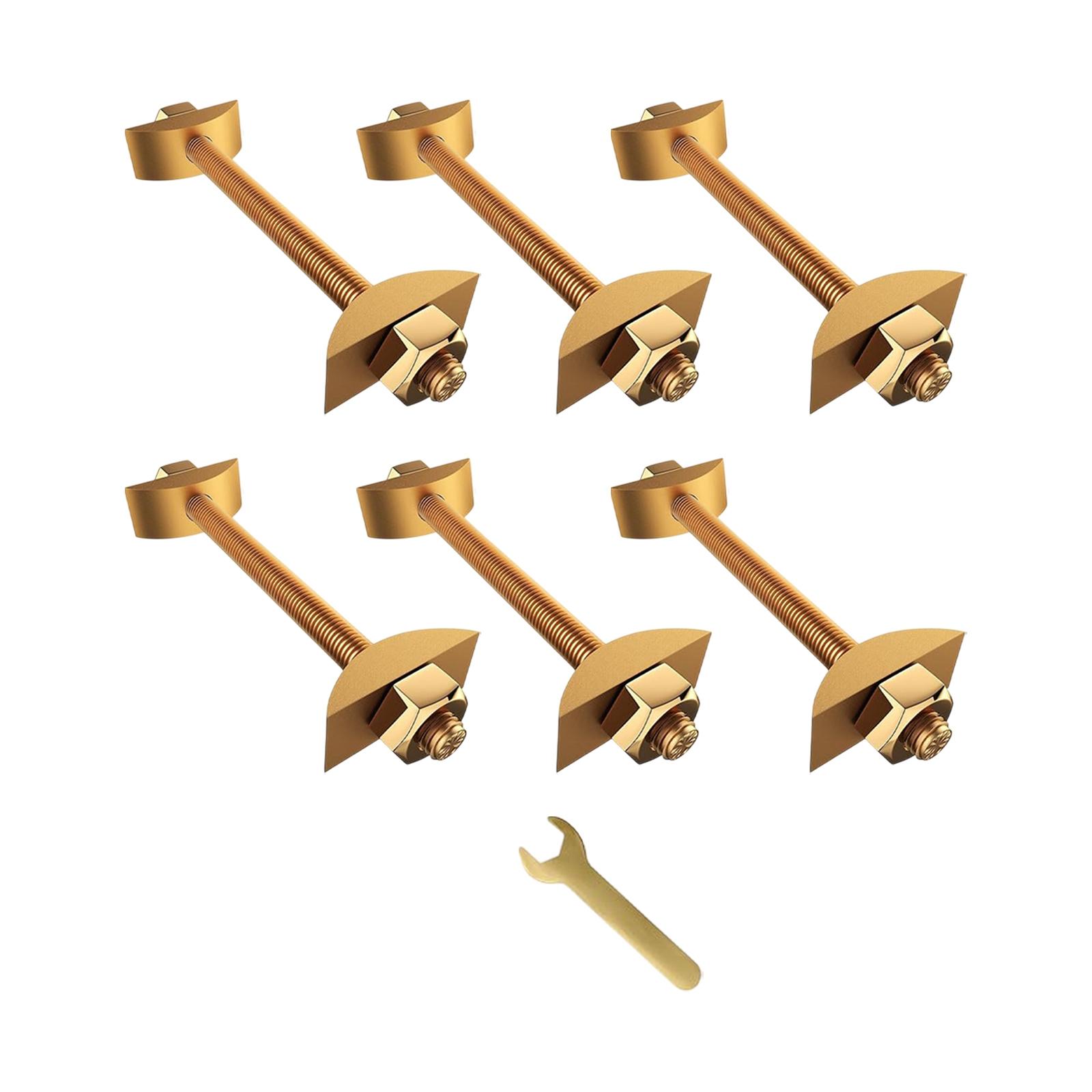 

Furniture Fastening Connectors Easy to Install with Wrench Countertop Connectors Bolts for Bed Frames Tables Butcher Blocks