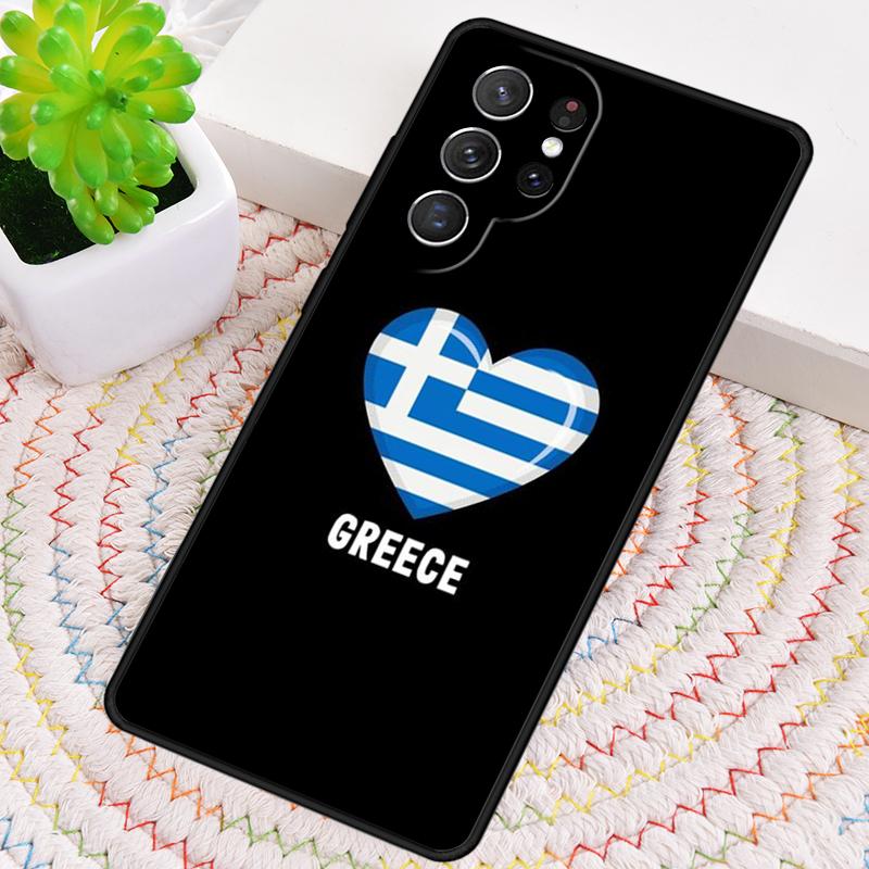 Greek Greece Flag Silicone Phone Case For Samsung Galaxy note 10 pro S26 S25 S24 S23 S22 S21 Plus S25Ultra Capa Cover