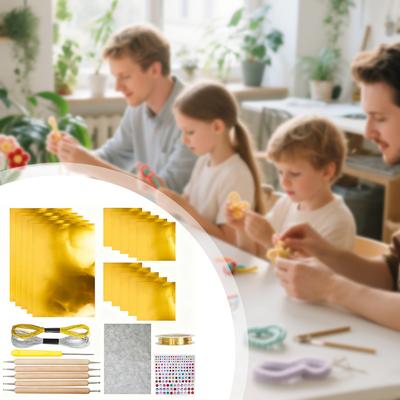 Premium Gold Silver Art Project Foil Paper , Ultra-thick For Lasting Crafts. School Art Projects