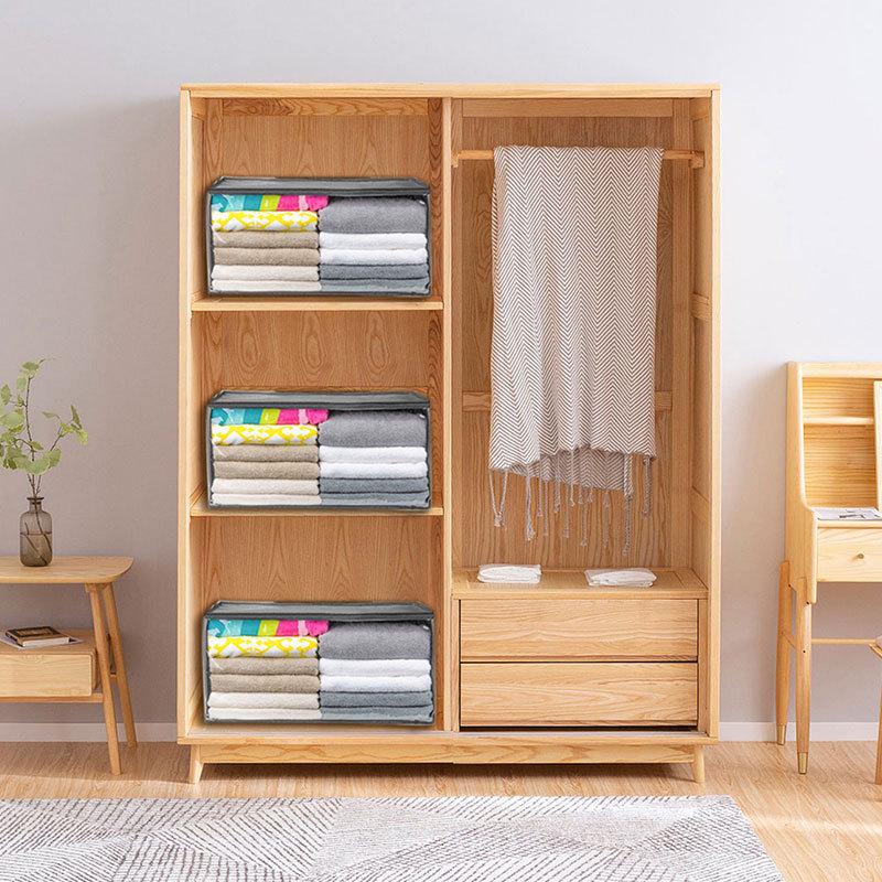 Eco-Friendly Foldable Quilt Storage Bag with Large Clear Window & Long Handle