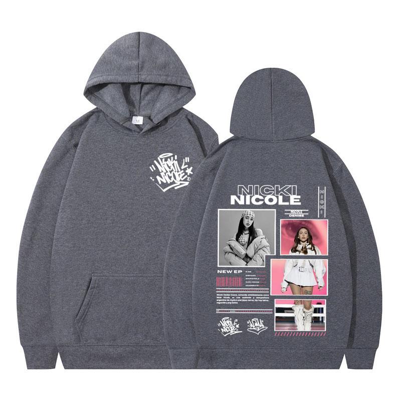 Singer Nicki Nicole Album Tour 2025 Autumn Winter Men's Women's Fashion Aesthetic Sweatshirts Casual Cotton Hoodies Streetwear