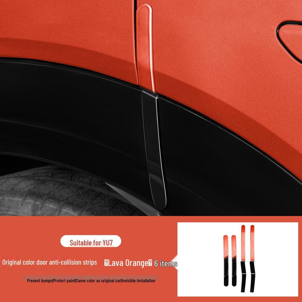 Ochrona Krawędzi Drzwi Samochodowych Paski Antykolizyjne do Xiaomi YU7 - Dekoracja Zewnętrzna i Akcesoria Zapobiegające Zarysowaniom
