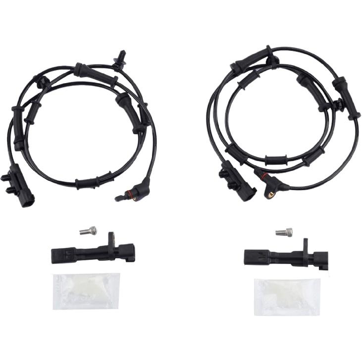 Dasbecan Front and Rear ABS Wheel Speed Sensor Compatible With Jeep Wrangler 3.6L 2012-2017,Jeep Wrangler 3.8L 2007-2011 Replaces# 68003281AA