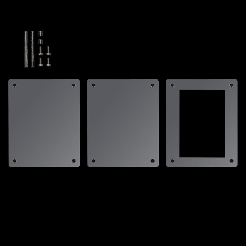 

Small Card Display Rack Acrylic CD Record 3-inch Photo Frame Desktop Decoration Album Transparent Storage Boxes 1 Small Card прозорий