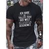 Komfort-Passform Herren-T-Shirt mit handgeschriebenem deutschen Zitat über Die Beste Ehefrau, Oversized, Cool, Lässig und Modisch