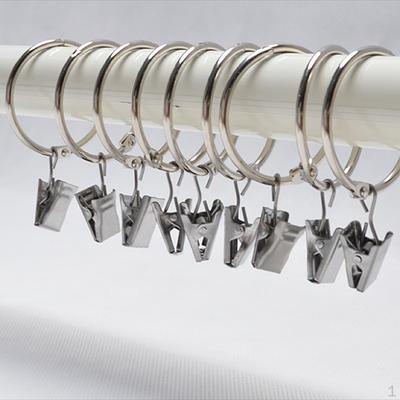 12 Multi-purpose Curtain Eyelet Hooks Opening Design Durable Accessory House