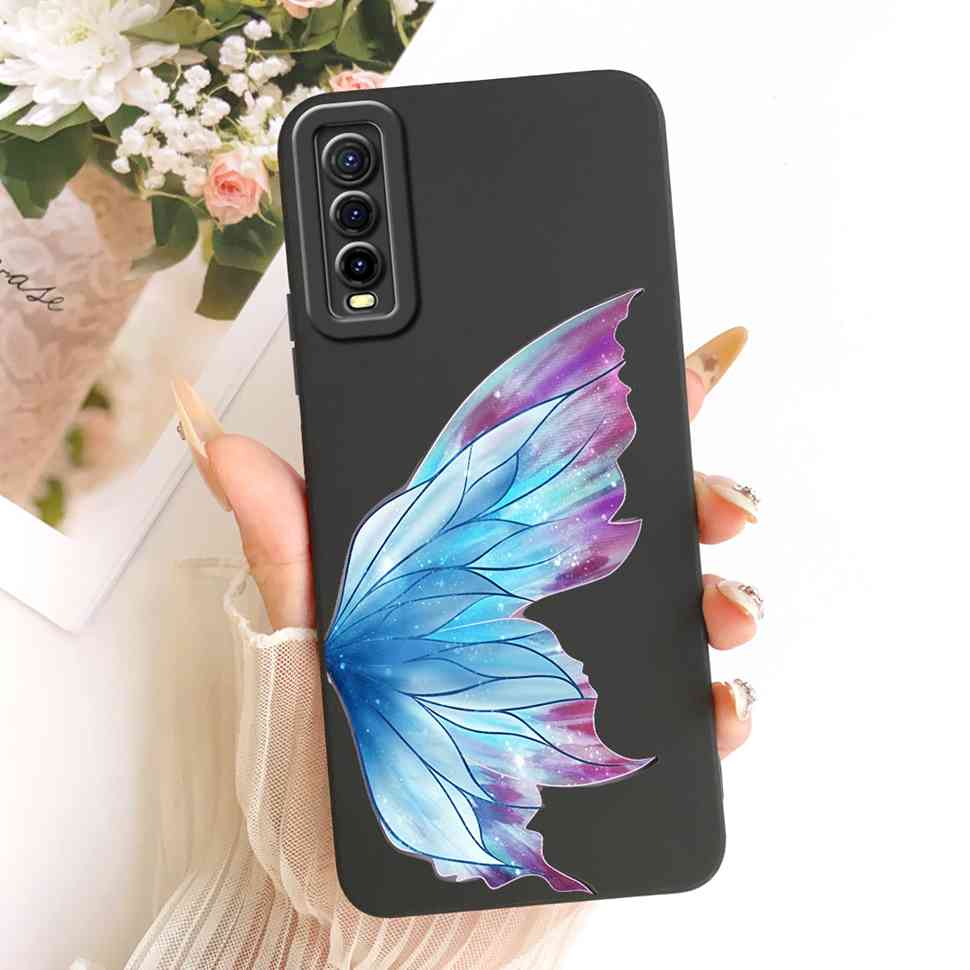 For vivo Y70s 5G Case Luxurious Flower Cartoon Silicone Back Cover For Vivo Y 70s Y51s Y51S V2002A Shockproof Phone Cases Fundas