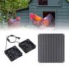 Solar Exhaust Fan, 25W 3200RPM IPX7 Water Proof Solar Panel Dual Fan Kit with Aluminum Structure, for Shed Greenhouse Pet House Attic Ventilation