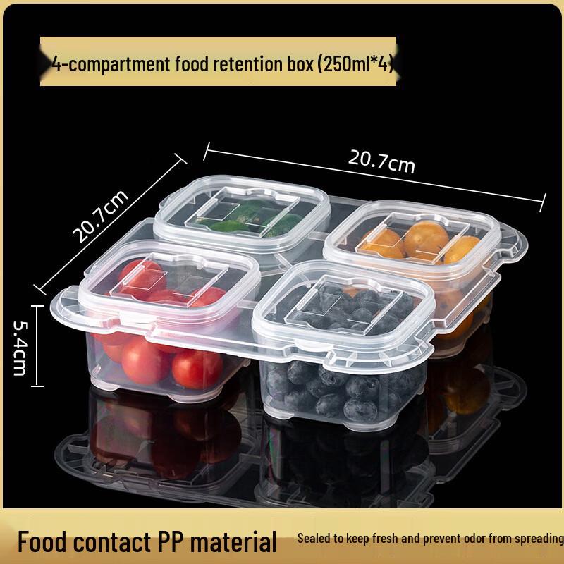 PP Food Sample Retention Box with Compartments
